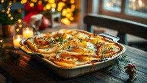 Wie kocht man Kartoffelgratin zu Weihnachten?