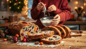 Wie macht man Früchtebrot zu Weihnachten?